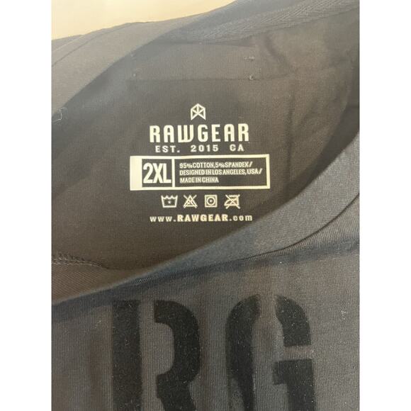 Men's Raw Gear RG Muscle Tank Size Small & XXL Black By Bradley Martyn RG335 - Picture 8 of 8